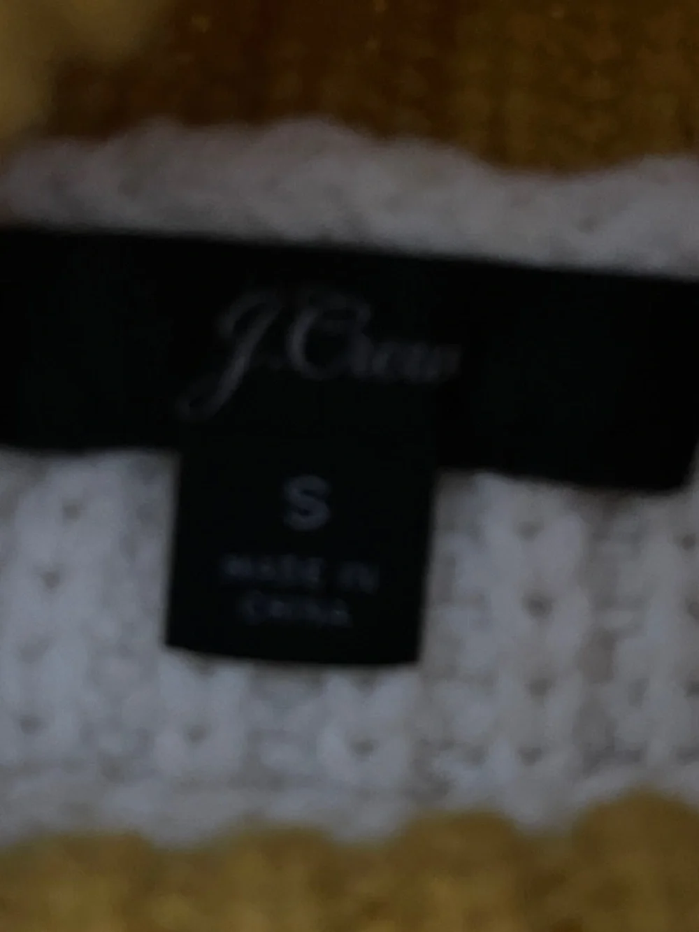 JCrew Striped Mock Neck Sweater - Mustard & Cream